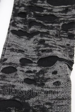 画像2: Deorart / ダメージアームカバー  ブラック×グレー H-26-02-03-1012-PU-ZA-KB-ZH