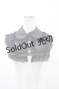 ATELIER PIERROT / 薔薇レース付け襟  ブラック H-26-02-03-1014-EL-ZA-KB-ZH