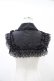 画像2: ATELIER PIERROT / 薔薇レース付け襟  ブラック H-26-02-03-1014-EL-ZA-KB-ZH (2)