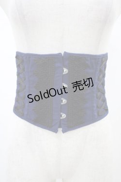 画像1: ATELIER PIERROT / -Blooming Rose- ショートコルセット  ネイビー H-26-02-03-1016-EL-ZA-KB-ZH