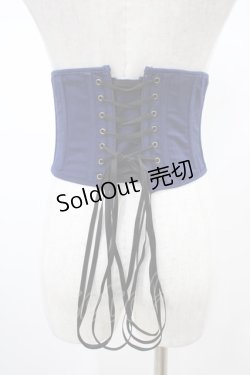 画像2: ATELIER PIERROT / -Blooming Rose- ショートコルセット  ネイビー H-26-02-03-1016-EL-ZA-KB-ZH