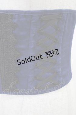 画像3: ATELIER PIERROT / -Blooming Rose- ショートコルセット  ネイビー H-26-02-03-1016-EL-ZA-KB-ZH