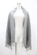 画像1: Jane Marple / エンブロイダリーストール  グレー H-26-02-03-1018-JM-ZA-KB-ZH (1)