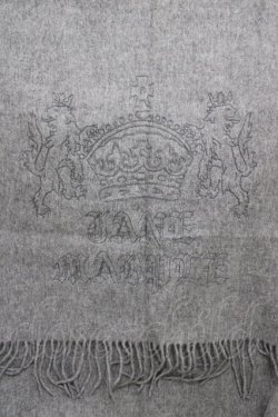 画像3: Jane Marple / エンブロイダリーストール  グレー H-26-02-03-1018-JM-ZA-KB-ZH