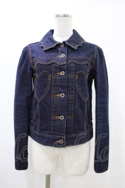 画像1: Jane Marple / ハートデニムジャケット  ブルーデニム H-26-02-03-1022-JM-JA-KB-ZH