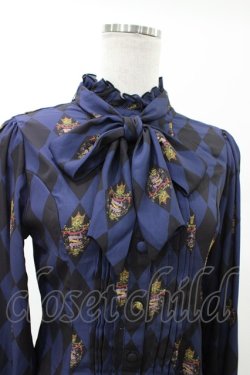 画像4: ATELIER PIERROT / Diamond Circus ブラウス  ネイビー H-26-02-03-1024-EL-BL-KB-ZH