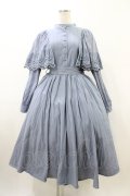 Sheglit / "Campanula"ケープワンピース  ダルブルー H-26-02-03-1026-EL-OP-KB-ZH