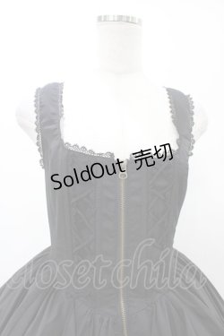 画像4: ATELIER PIERROT / Midnight Reverieイレギュラージャンパースカート  ブラック H-26-02-03-1027-EL-OP-KB-ZH