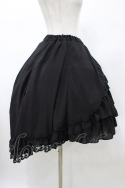 画像3: ATELIER PIERROT / Victorian Ruffle Chiffon Skirt  ブラック H-26-02-03-1029-EL-SK-KB-ZH
