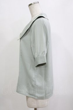 画像2: Fi.n.t / 配色ライン使いビッグカラーブラウス Free SAX×WHITE H-26-02-03-056-CA-BL-NS-ZH