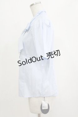 画像2: an another angelus / ビッグボウタイシャツ Free L/BLUE×WH H-26-02-03-058-CA-BL-NS-ZH