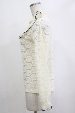 画像2: F&A / フリルヨーク起毛レーストップス Free OFF WHITE H-26-02-03-060-LO-TO-NS-ZH