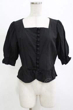 画像1: an another angelus / コルセットブラウス Free ブラック H-26-02-03-061-CA-BL-NS-ZH