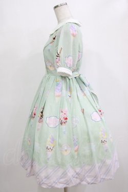 画像2: axes femme kawaii / アイス柄半袖ワンピース M ミント H-26-02-03-006-AX-OP-NS-ZH