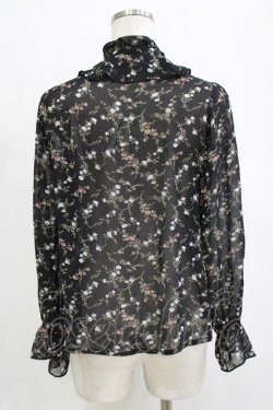 画像3: an another angelus / フリルヨーク花柄ブラウス Free BLACK H-26-02-03-064-CA-BL-NS-ZH