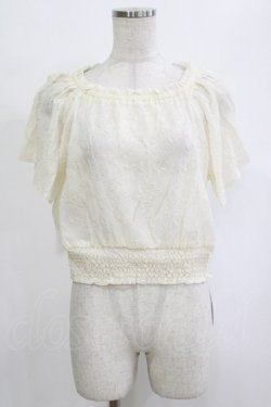 画像1: an another angelus / シアーシュリンクオフショルトップス Free IVORY H-26-02-03-065-CA-TO-NS-ZH