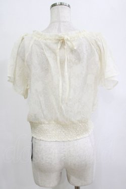 画像3: an another angelus / シアーシュリンクオフショルトップス Free IVORY H-26-02-03-065-CA-TO-NS-ZH