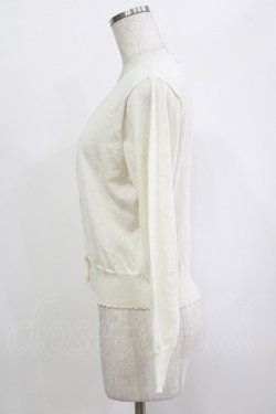 画像2: F&A / ガラス風クリアフラワー釦UVカットニットカーディガン Free OFFWHITE H-26-02-03-066-LO-TO-NS-ZH