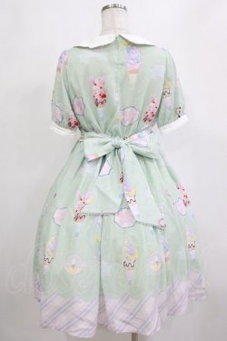 画像3: axes femme kawaii / アイス柄半袖ワンピース M ミント H-26-02-03-006-AX-OP-NS-ZH