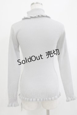 画像3: F&A / ローズモチーフ付きタートルニットプルオーバー Free LIGHT GRAY H-26-02-03-068-LO-TO-NS-ZH