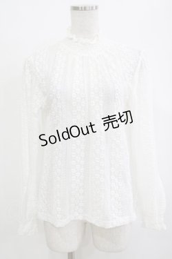 画像1: F&A / ストライプレーストップス Free OFF WHITE H-26-02-03-069-LO-OP-NS-ZH
