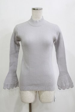 画像1: an another angelus / フレアースリーブハイネックリブニットプルオーバー Free LIGHT GRAY H-26-02-03-072-CA-TO-NS-ZH