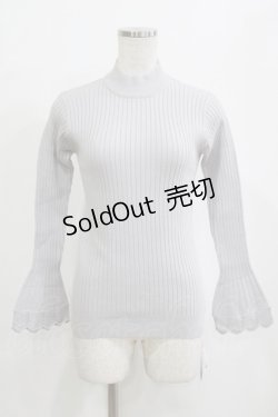 画像1: an another angelus / フレアースリーブハイネックリブニットプルオーバー Free LIGHT GRAY H-26-02-03-072-CA-TO-NS-ZH
