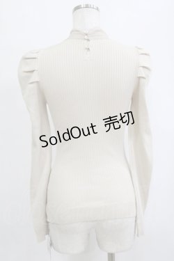 画像3: an another angelus / チュールボウタイリブニットプルオーバー Free IVORY H-26-02-03-073-CA-TO-NS-ZH