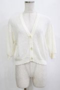 F&A / 押し花釦透かし編みニットカーディガン Free OFF WHITE H-26-02-03-074-LO-TO-NS-ZH