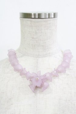 画像1: an another angelus / フロストフラワーチョーカー  LAVENDER H-26-02-03-078-CA-AC-NS-ZH