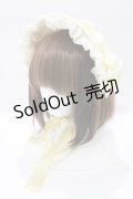 妹抖手作工作屋（海外ロリータブランド） / ボンネット  生成り H-26-02-03-080-PU-AC-NS-ZH