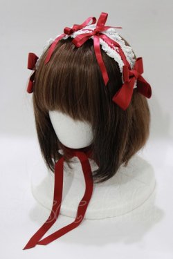 画像1: BABY,THE STARS SHINE BRIGHT / Sweetie Fairy taleあかずきんちゃんヘッドドレス  エンジ H-26-02-03-081-BA-AC-NS-ZH