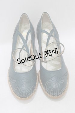 画像1: Victorian maiden / Victorian Ladyパンプス 24.5cm グリーン H-26-02-03-082-CL-SH-NS-ZH