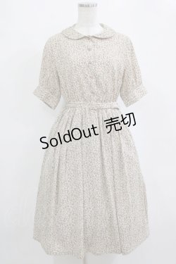 画像1: Fi.n.t / パイピング使い小花柄ワンピース Free IVORY H-26-02-03-009-CA-OP-NS-ZH