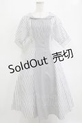 an another angelus / ランダムストライプ開衿シャツワンピース Free OFF×BK H-26-02-03-010-CA-OP-NS-ZH