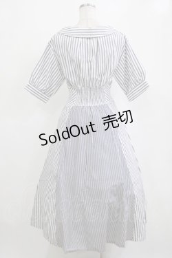 画像3: an another angelus / ランダムストライプ開衿シャツワンピース Free OFF×BK H-26-02-03-010-CA-OP-NS-ZH