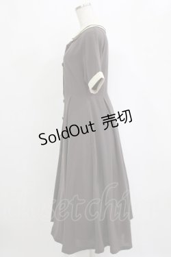 画像2: an another angelus / パイピング使いダブルクレリック衿ワンピース Free BROWN H-26-02-03-011-CA-OP-NS-ZH