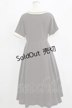 画像3: an another angelus / パイピング使いダブルクレリック衿ワンピース Free BROWN H-26-02-03-011-CA-OP-NS-ZH