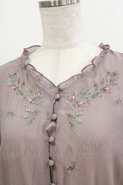 画像5: an another angelus / ローズ刺繍シフォンワンピース Free LAVENDER H-26-02-03-013-CA-OP-NS-ZH