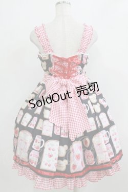 画像3: Angelic Pretty / Sunny Day Brunch BearジャンパースカートSet Free ブラック H-26-02-03-002-AP-OP-NS-ZH