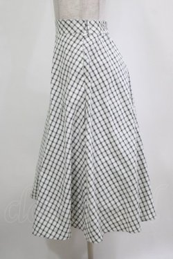 画像2: an another angelus / ドビーチェックフレアースカート Free OFF×BK H-26-02-03-021-CA-SK-NS-ZH