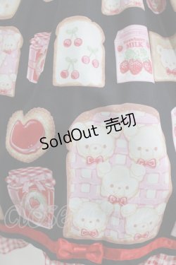 画像4: Angelic Pretty / Sunny Day Brunch BearジャンパースカートSet Free ブラック H-26-02-03-002-AP-OP-NS-ZH