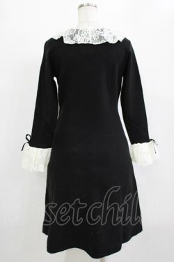 画像3: an another angelus / フレアーレース衿ニットワンピース Free BLACK H-26-02-03-023-CA-OP-NS-ZH