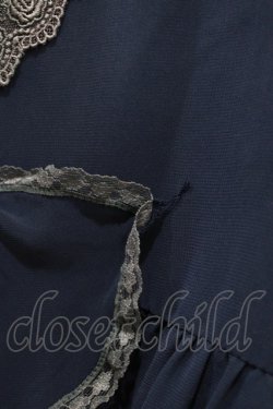 画像5: axes femme / シフォンリボンワンピース M ネイビー H-26-02-04-024-AX-OP-NS-ZH