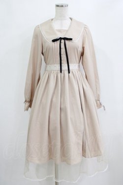 画像1: Honey Cinnamon / チュールレイヤードワンピース Free ベージュ H-26-02-04-025-LO-OP-NS-ZH