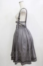 画像2: axes femme / ベルトデザインサス付きスカート M グレー H-26-02-04-027-AX-SK-NS-ZH (2)