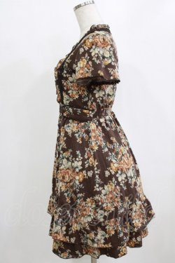 画像2: axes femme / 花柄ワンピース M ブラウン H-26-02-04-030-AX-OP-NS-ZH