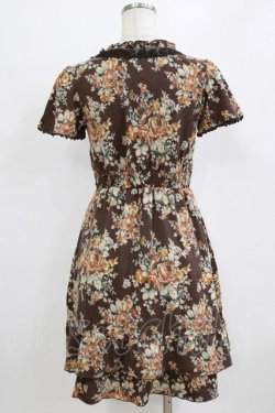 画像3: axes femme / 花柄ワンピース M ブラウン H-26-02-04-030-AX-OP-NS-ZH