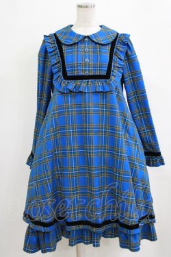 画像1: LIEF / クリスマスボックスワンピース M ブルー H-26-02-04-004-LO-OP-NS-ZH