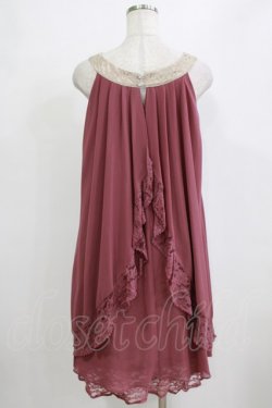 画像3: axes femme / シフォンワンピース M パープル H-26-02-04-034-AX-OP-NS-ZH